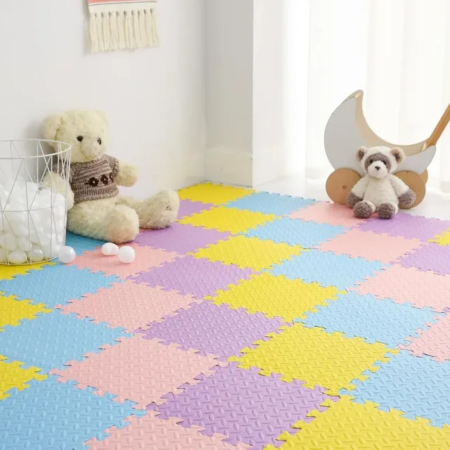 16/20Pcs Baby Jigsaw Puzzle Mat Non-slip Interlocking Fitness Play Mat Eco-friendly Material Suitable for Bedroom Gym Decoration 2