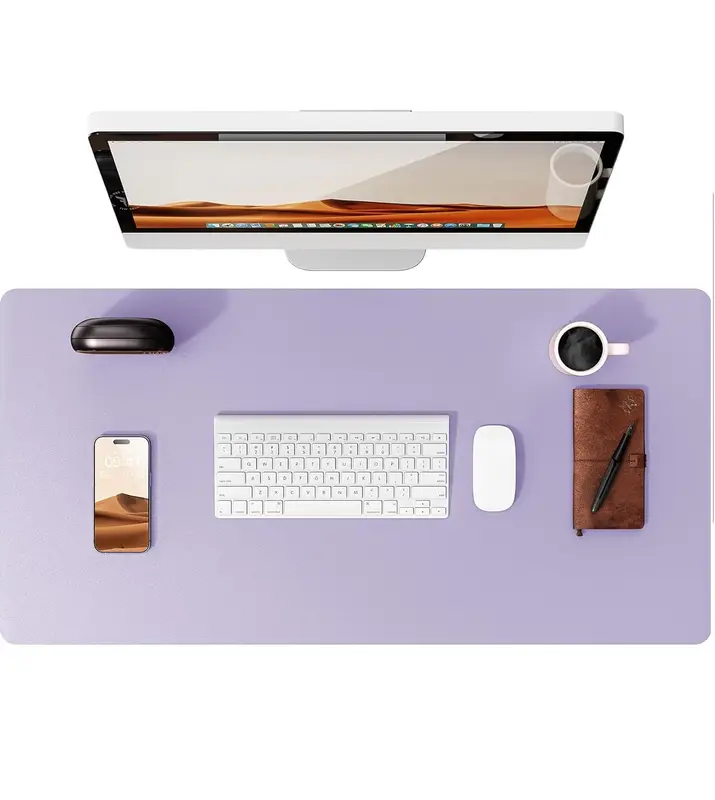 Large Mouse Pad,Office Desk Mat, Leather Desk Pad Protector, Non-Slip PU Leather Desk Blotter, Laptop Desk Pad - Image 11