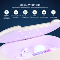 Outil de maquillage pour manucure des ongles, boîte de stérilisation à lumière ultraviolette UV, aromathérapie, désodorisant, stérilisateur pour bijoux, lunettes, téléphone 4