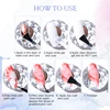 6Pcs/Set Watercolor Floral Print Clear Nail Blooming Gel Polish Kit Spring Colorful Semi Permanent Soak Off UV Art Gel Varnish 6