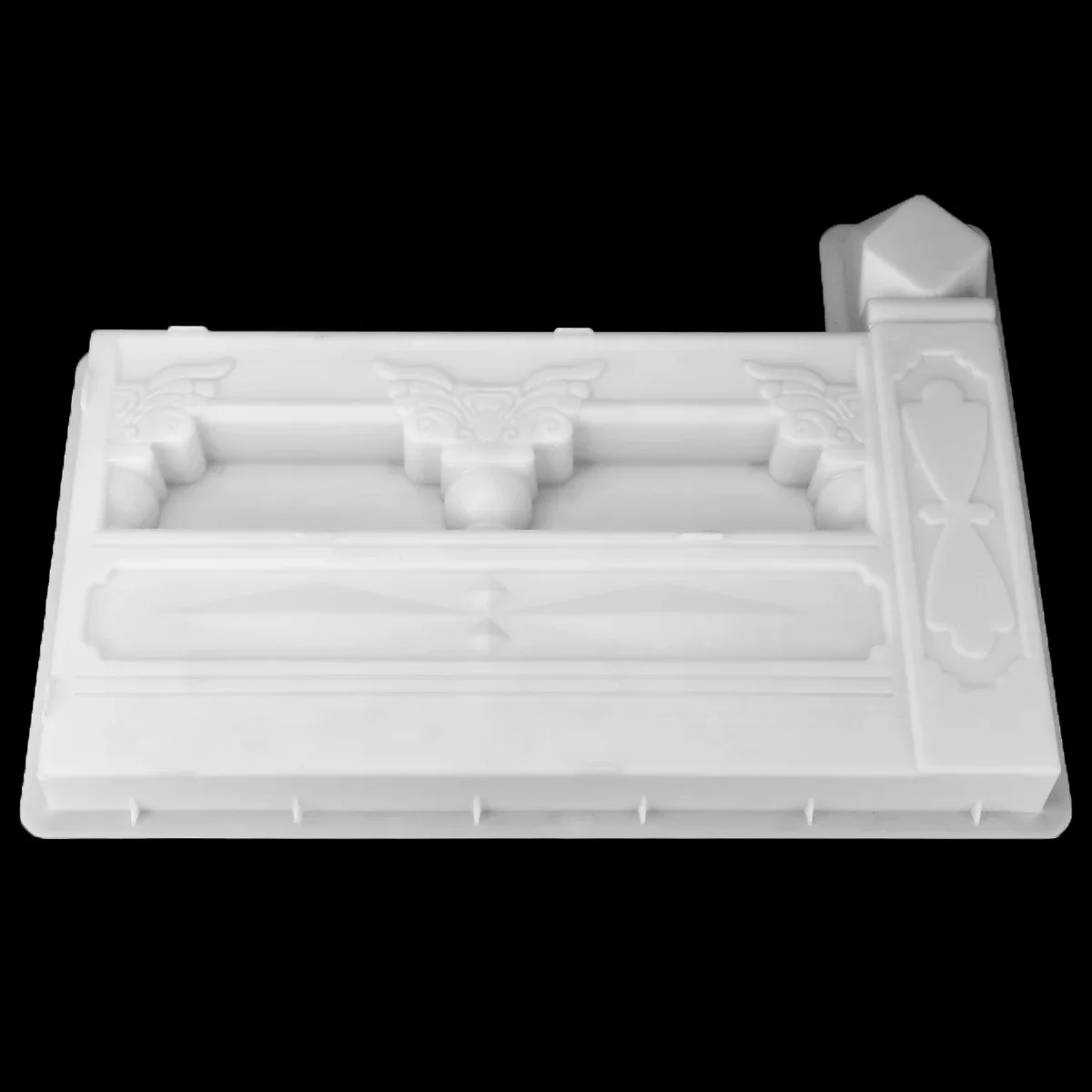 Concrete Fence Mold Garden Flower Pool Plastic Mold Brick Courtyard Rectangle Antique Flower Pond Paving Molds DIY 62x43x6cm concrete molds,garden path molds