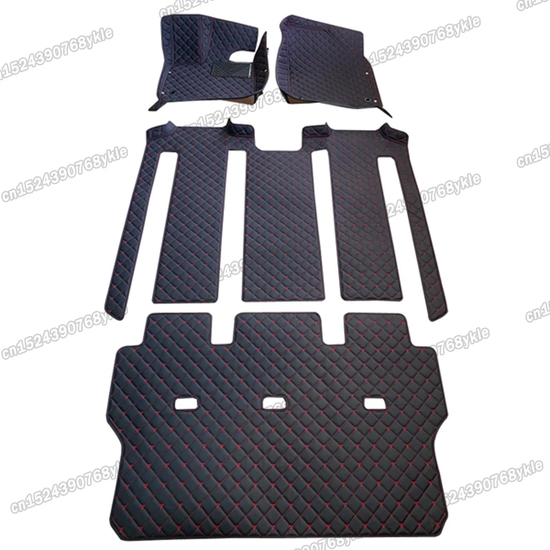 Leather Car Interior Floor Mat Carpet For Toyota Sienna 2020 2021 2022