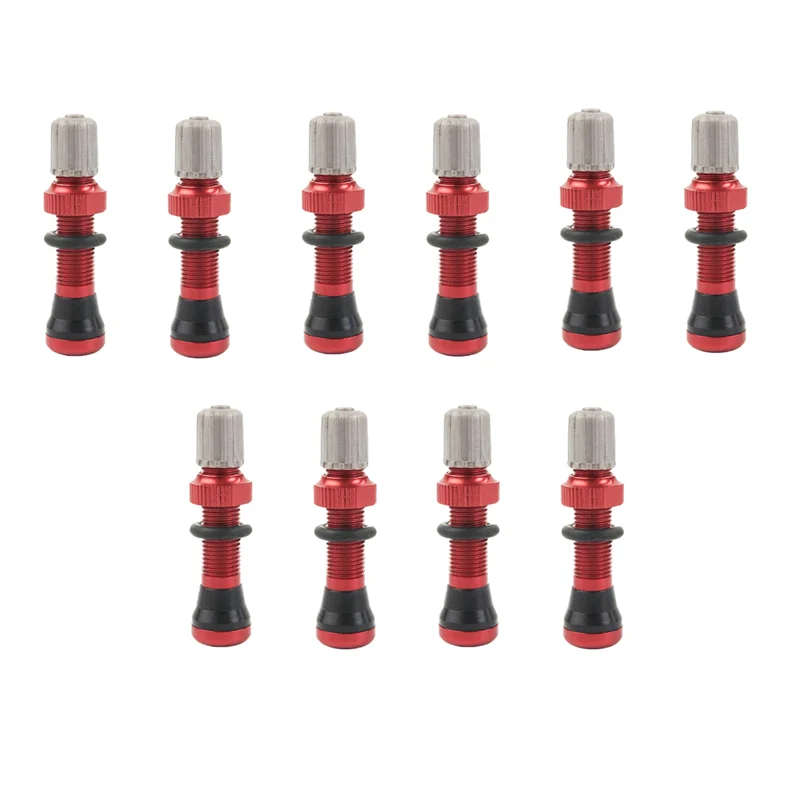 A06F-5 Pair 40Mm Tubeless Air Valve For Road Bike & MTB Tubeless Valve Stem Universal Schrader 10Mm Base