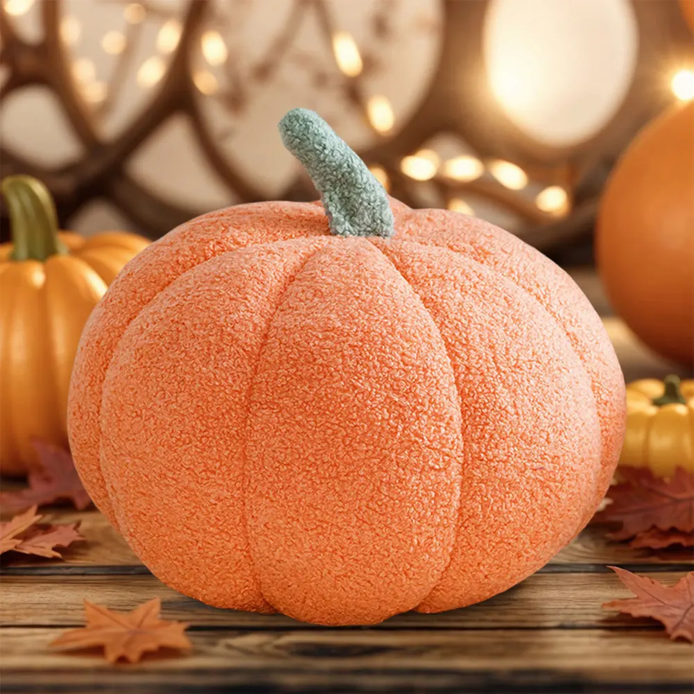 20/28CM Nordic Halloween Pumpkin Toys 3D Lovely Soft Plant Stuffed Doll Holidays Props Decor Throw Pillow Party Decor Birthday G