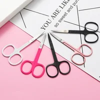 1Pcs Eyebrow Trimming Scissors Nose Hair Scissors Stainless Steel Small Nail Tool Makeup Trimmer Facial Hair Remover Beauty Tool 2