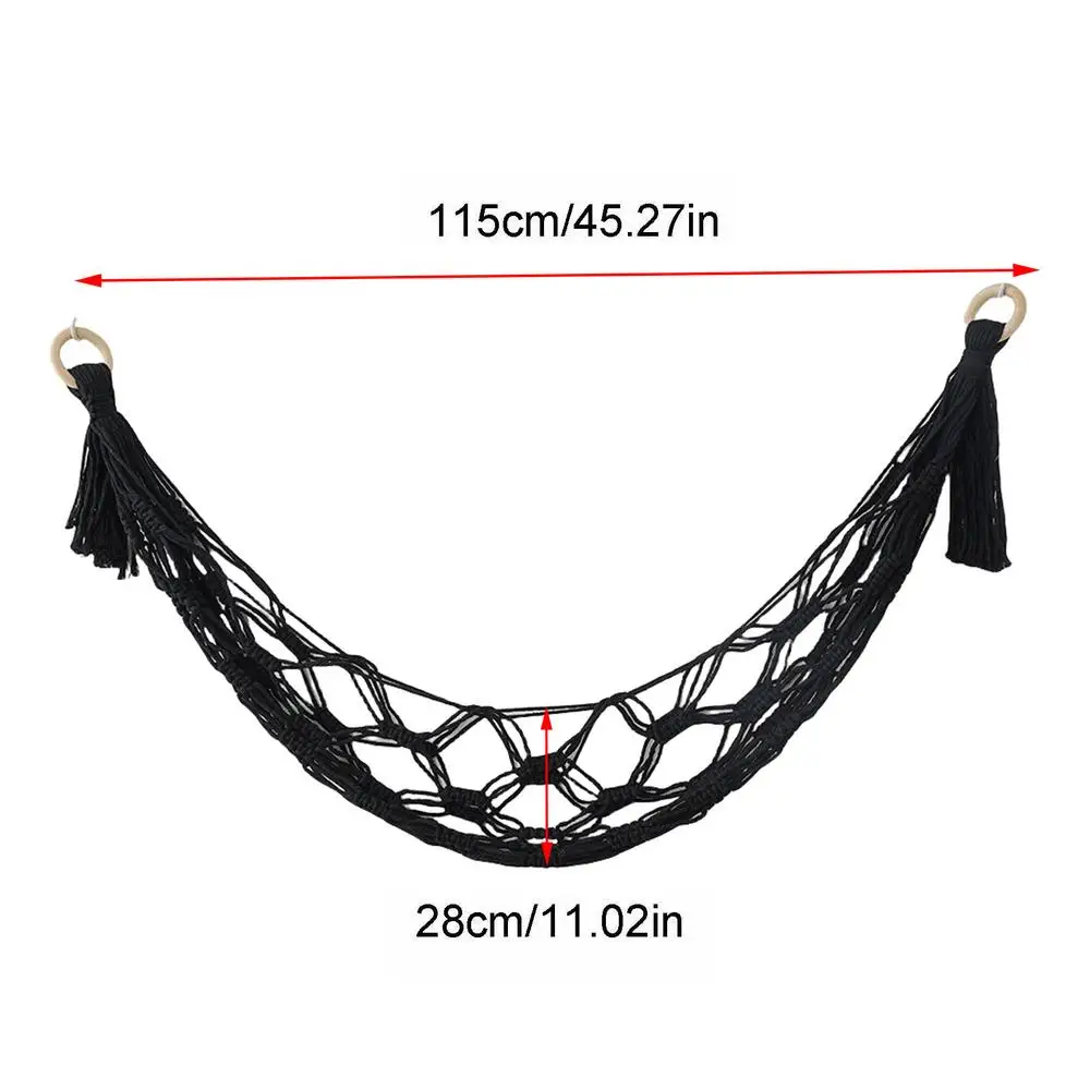 Hamak do przechowywania zabawek dla wypchanych zwierząt Hamak dla wypchanych zwierząt z makramowym artystycznym gobelinem Torba ścienna do przechowywania pokoju dziecięcego