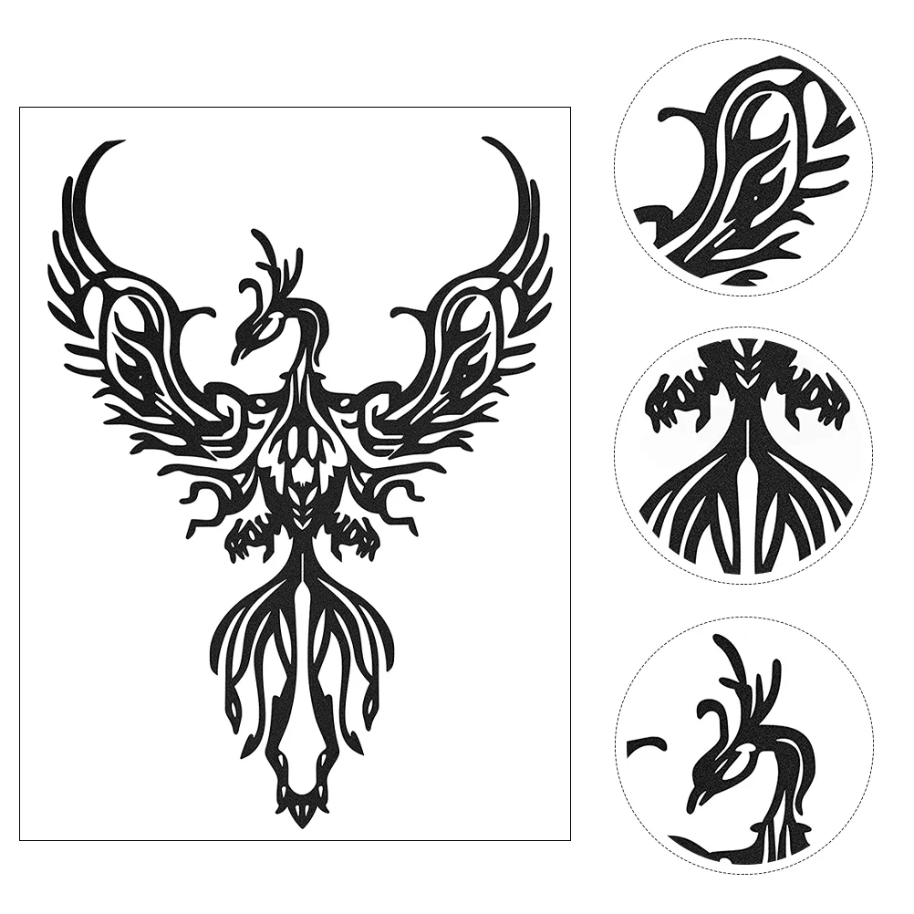 

Accessories Iron Phoenix Wall Decoration Office Ornament Hanging Indoor Use