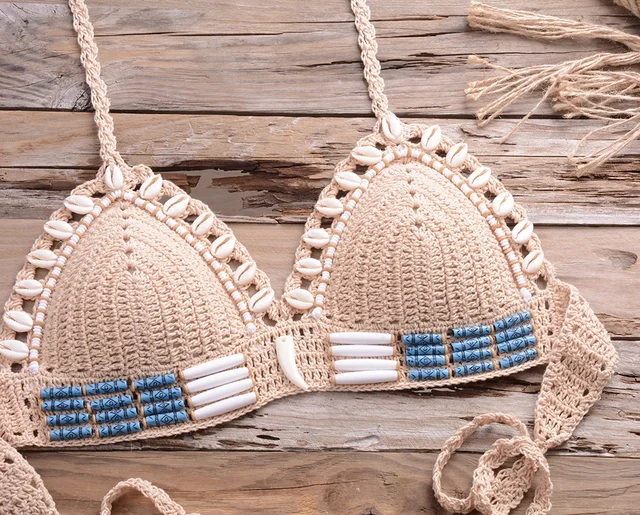 crochet shell bikini
