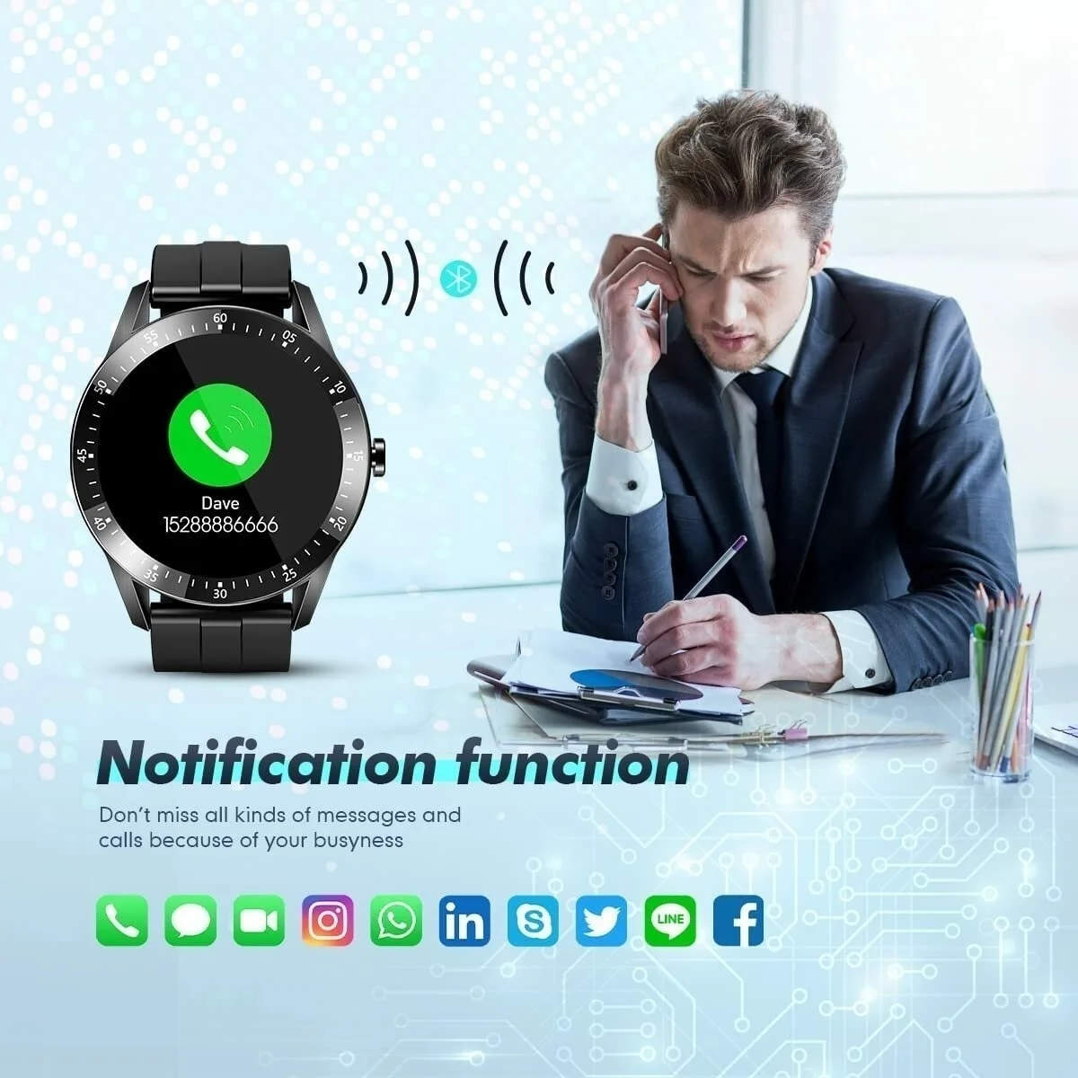 Smartwatch S11 1.28 ġ Ǯ ġ ũ ɹڼ   24  , 300mAh 뷮 ͸ IP67