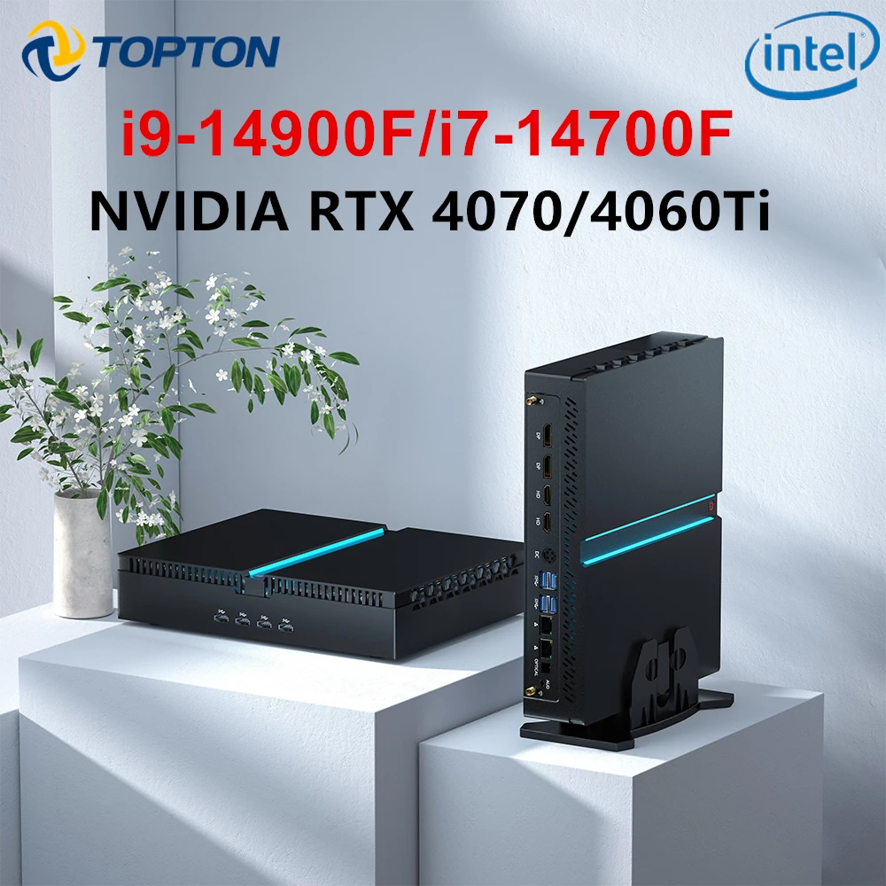 Topton 14th Gen Gaming Mini PC Intel i9 14900F NVIDIA RTX