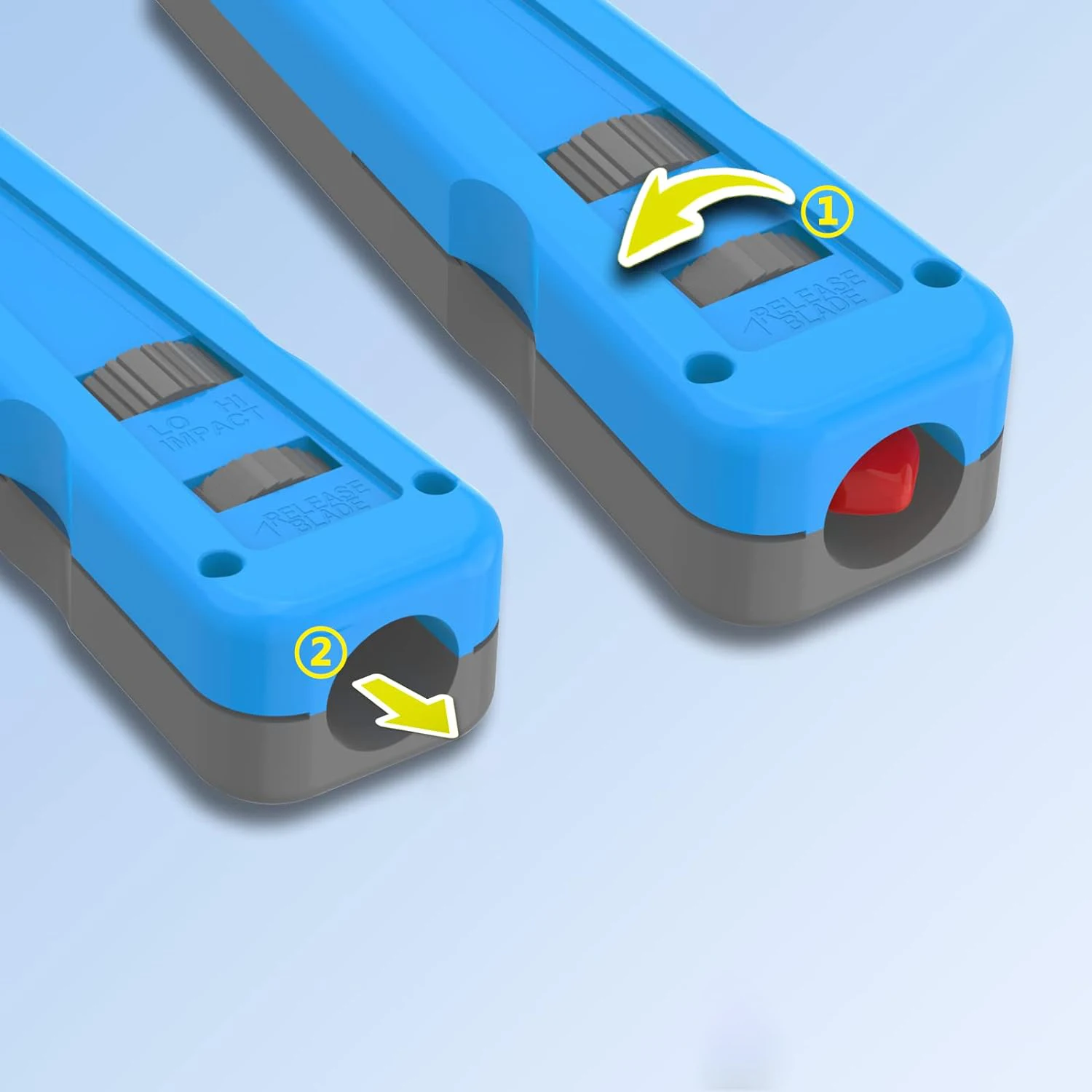 ZoeRax Punch Down Tool Multifunktions-Netzwerkkabelwerkzeug mit Klingenöffnung vom Typ 110 und 88. Schlagwerkzeug mit Klingenlagerung – Detail 6