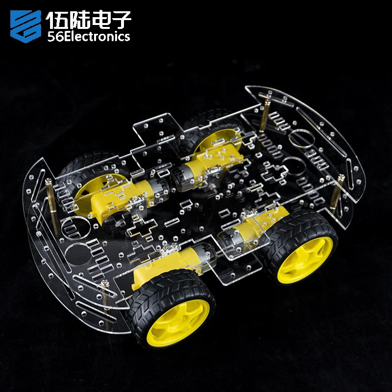 Smart Car Kit Double-layer Chassis 4WD Speed WIFI Intelligent