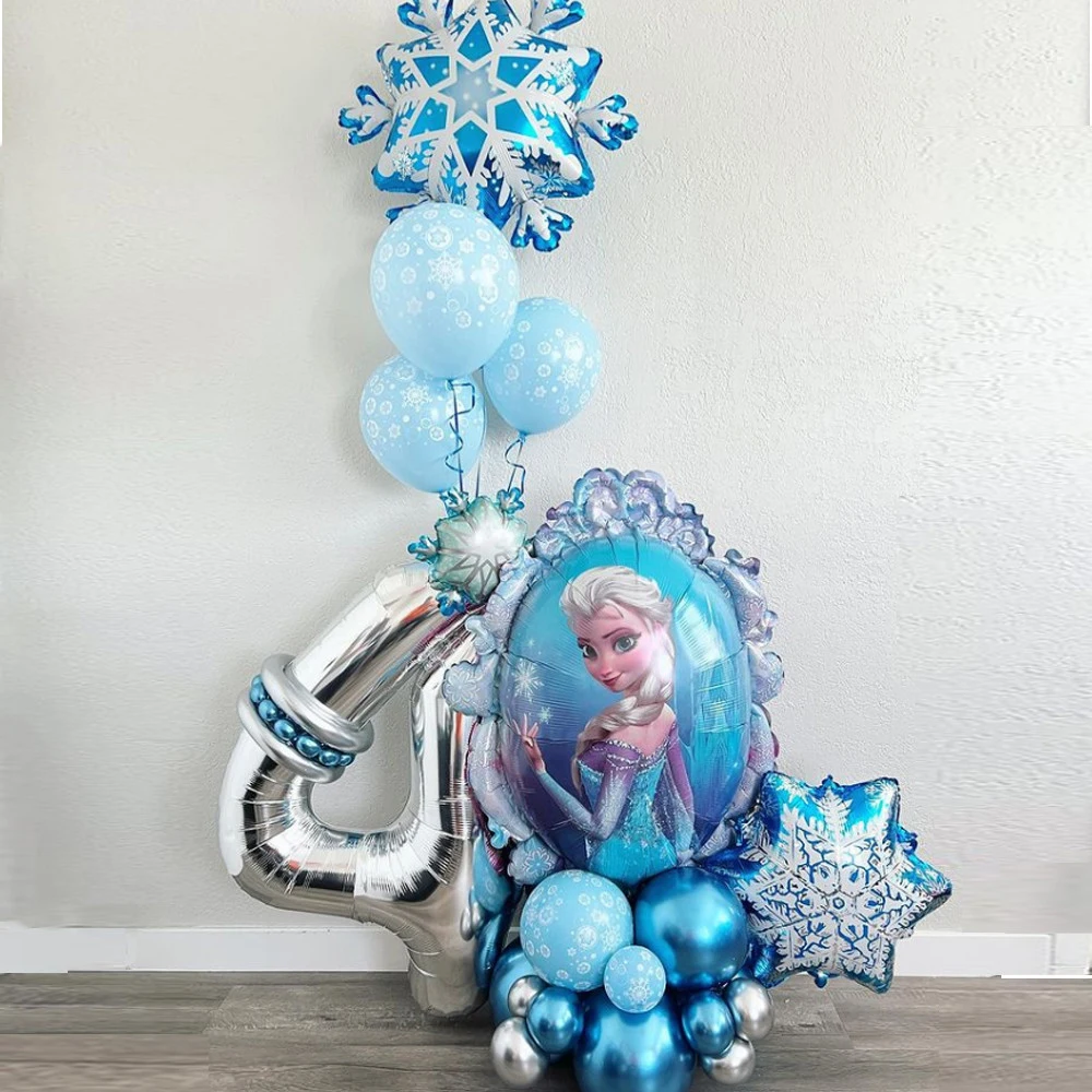 

Disney Frozen Theme Party Decoration Elsa Anna Foil Balloons 32inch Number Ball Girls Birthday Baby Shower Party Decor Kid Toy