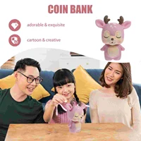 DeerCoinBankCuteShapeSavingPotNonToxicKeepsakeFitsCoinsEncouragesSavingBedroomDecorationCartoonPiggyBankFamilyDecorItem 2