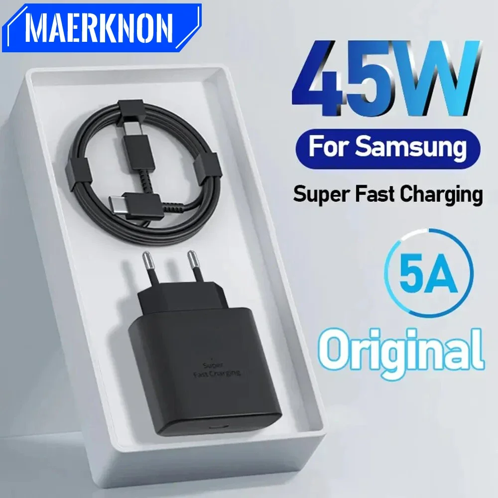

PD Original Chager 45W Super Fast Charge Adapter for Samsung Galaxy S23 Ultra iphone15 Huawei Cellphone Charger Quick Charge3.0