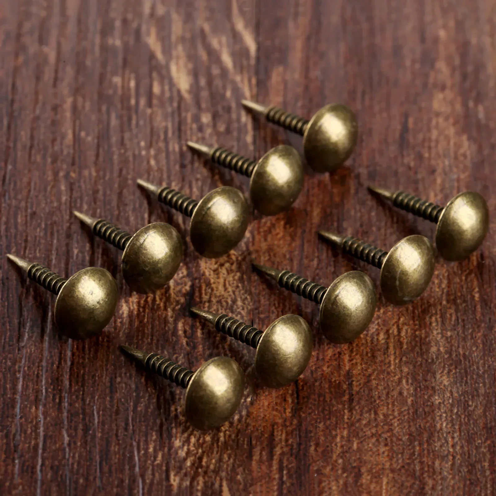 Antique Bronze 8*15mm Upholstery Nails Wooden Case Jewelry Box Furniture Drum Sofa Decorative Tacks Stud Doornail Pushpin 100Pcs upholstery nail