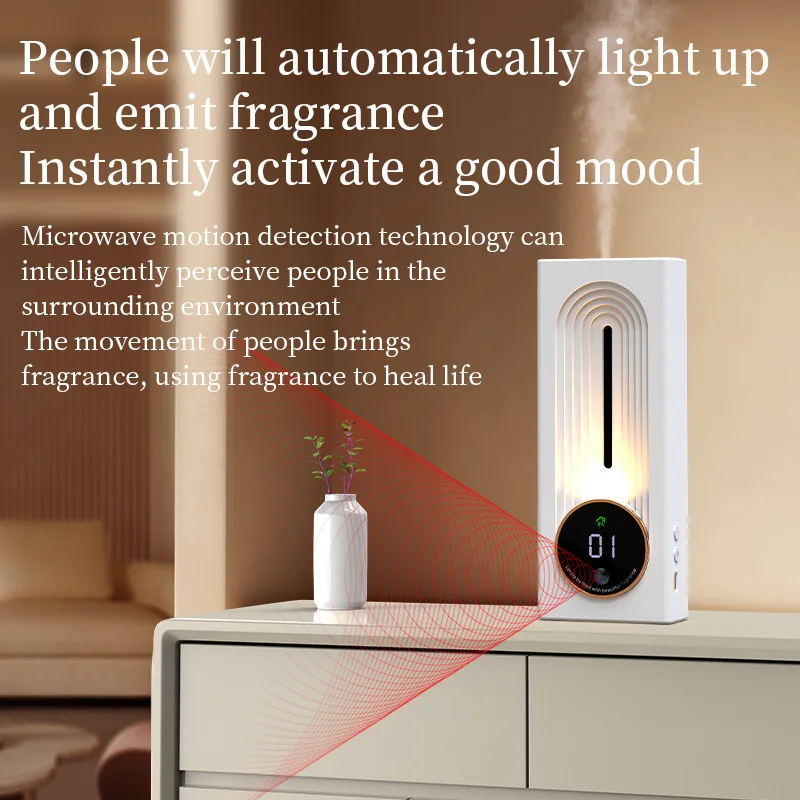 Nuovo Diffusore di Aromi a Parete con Sensore 2026, Spruzzatore Automatico di Aromi, Diffusore Intelligente