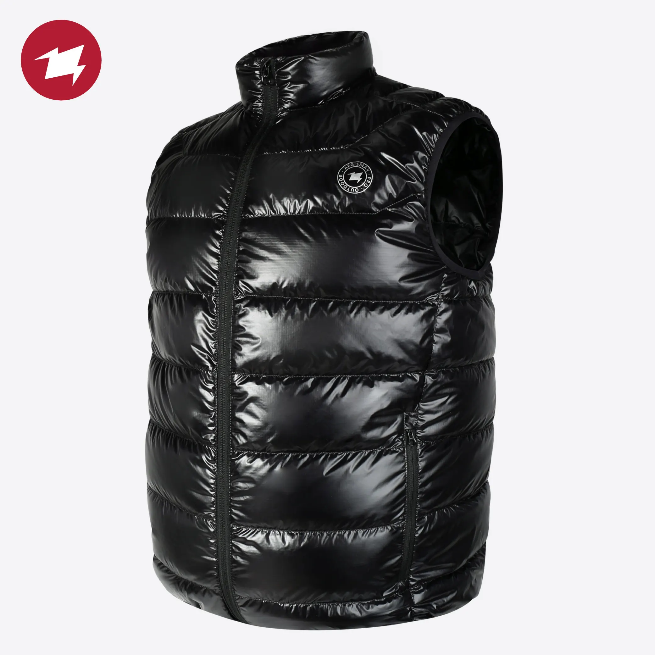 Gilet Sans Manches Athleta Argent Taille S - Duvet D'oie Léger, Running Et Gym