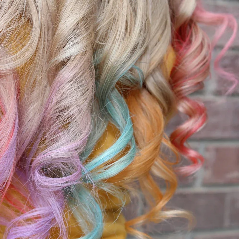 10pcs Hair Chalk Mascara Pro Crayons For Hair Temporary Hairs Dye Colorinng Hair Chalk Gray Hairs Dye Hairs Color Brushes 6