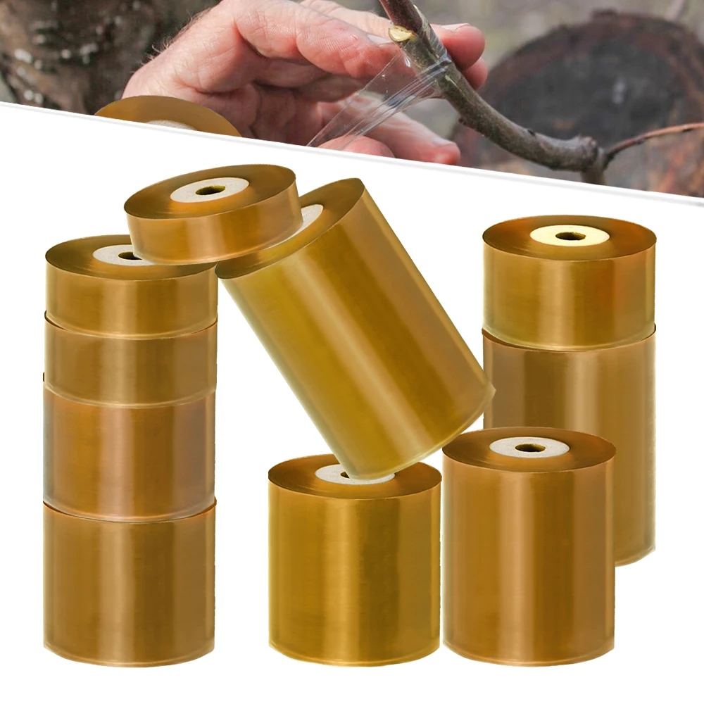Grafting Tape PE Self-adhesive Stretchable Clear Repair Film for Tree Plant Seedlings Vine Tomato Planting