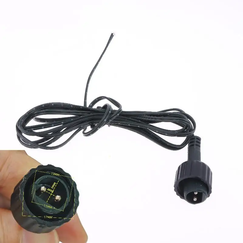 야외 태양광 패널 연장 코드, LED 조명을 연결하고 확장하기 위한 2M 방수 케이블, 간편한 플러그 앤 플레이, 1/3/5개 세트