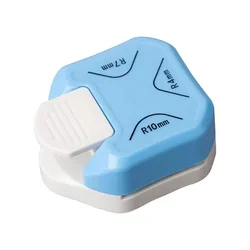 Triple Corner Rounder Punch for Scrapbooking and Crafting - Metal & Plastic Design (Blue2pcs)