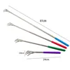 Stainless Steel Back Scratcher Telescopic Scratching Massager Extendable Itch Old Man Happy Health Products Hackle Handicrafts 2