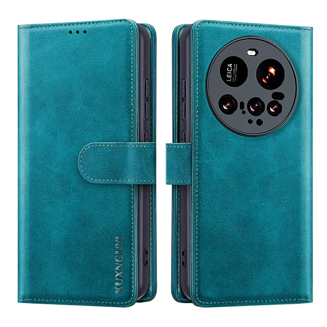 Luxury Wallet Case with Card Holder - Magnetic Retro Flip Leather Full Protection Cover