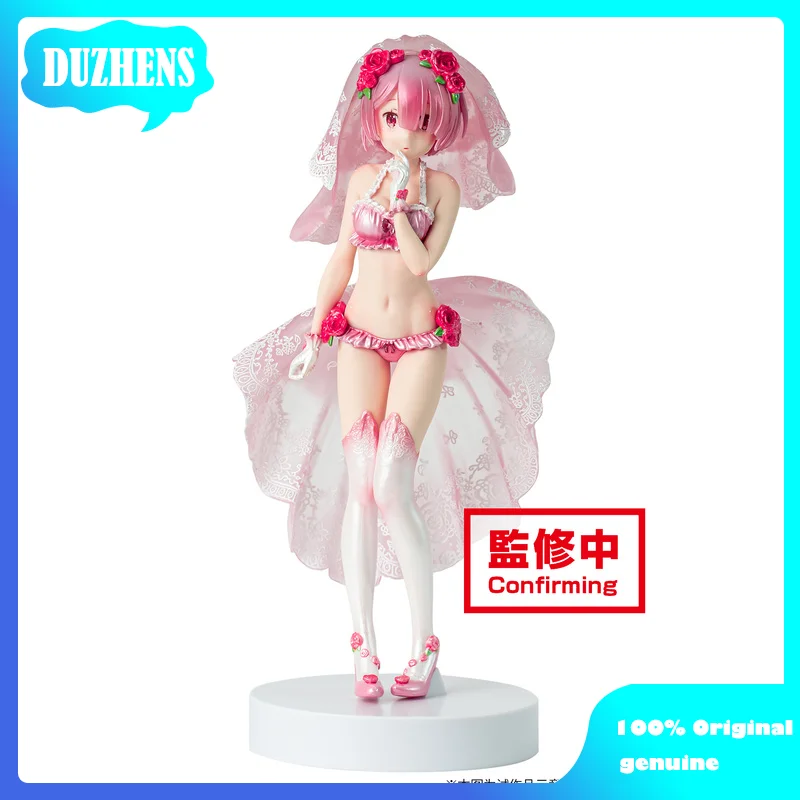 

EXQ Original:Re:Zero Kawaii girl RAM Wedding dress 1/8 PVC Action Figure Anime Figure Model Toys Figure Collection Doll Gift