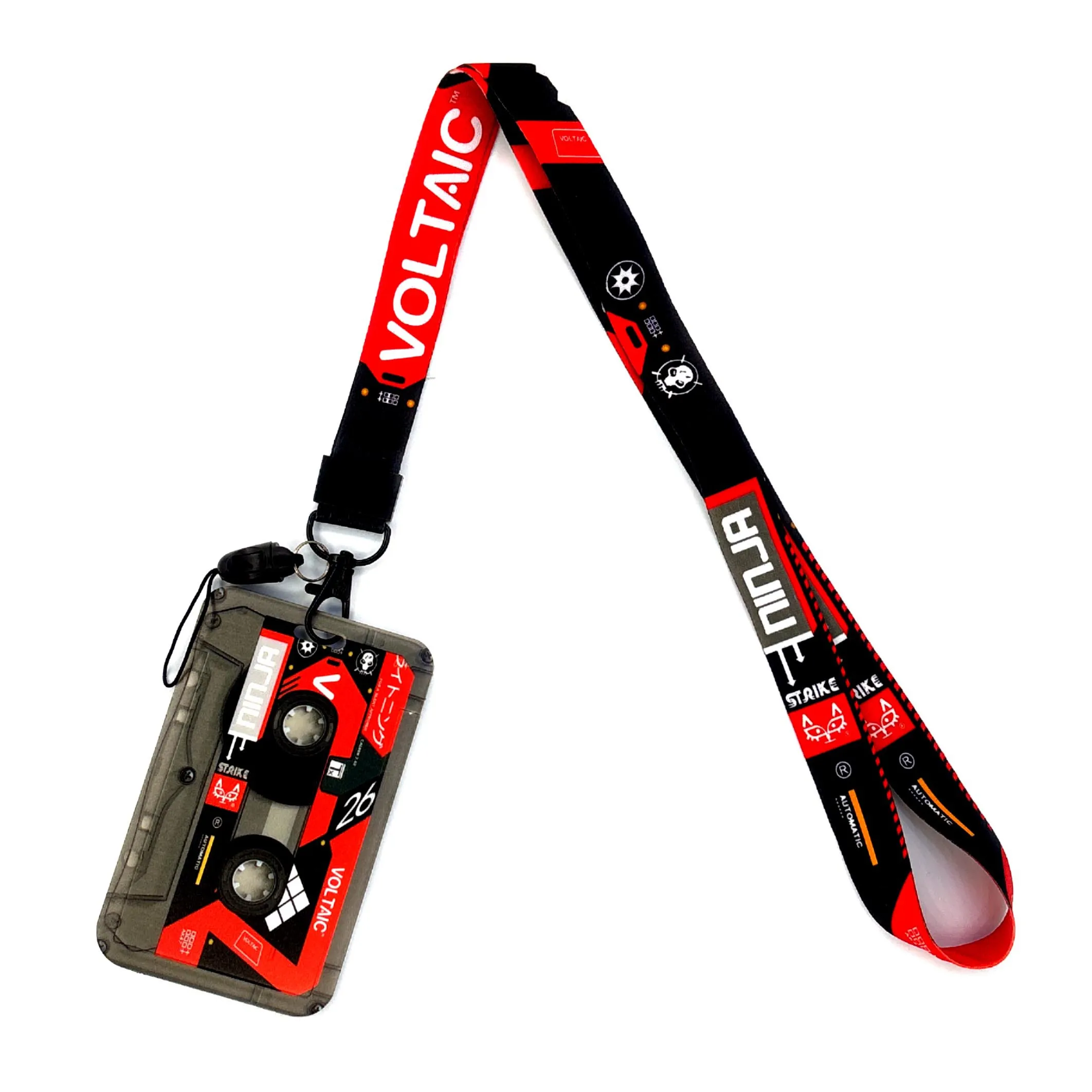 Versatile Card Holder Lanyard with Protective ID Badge and Credit Card Case