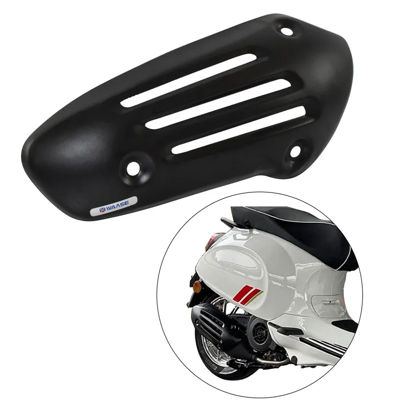 Motorbike Exhaust Pipe Guard Silencer Cross Protection Heat Shield For Vespa Piaggio Primavera 125 150 2014 2015 2016 2017-2021