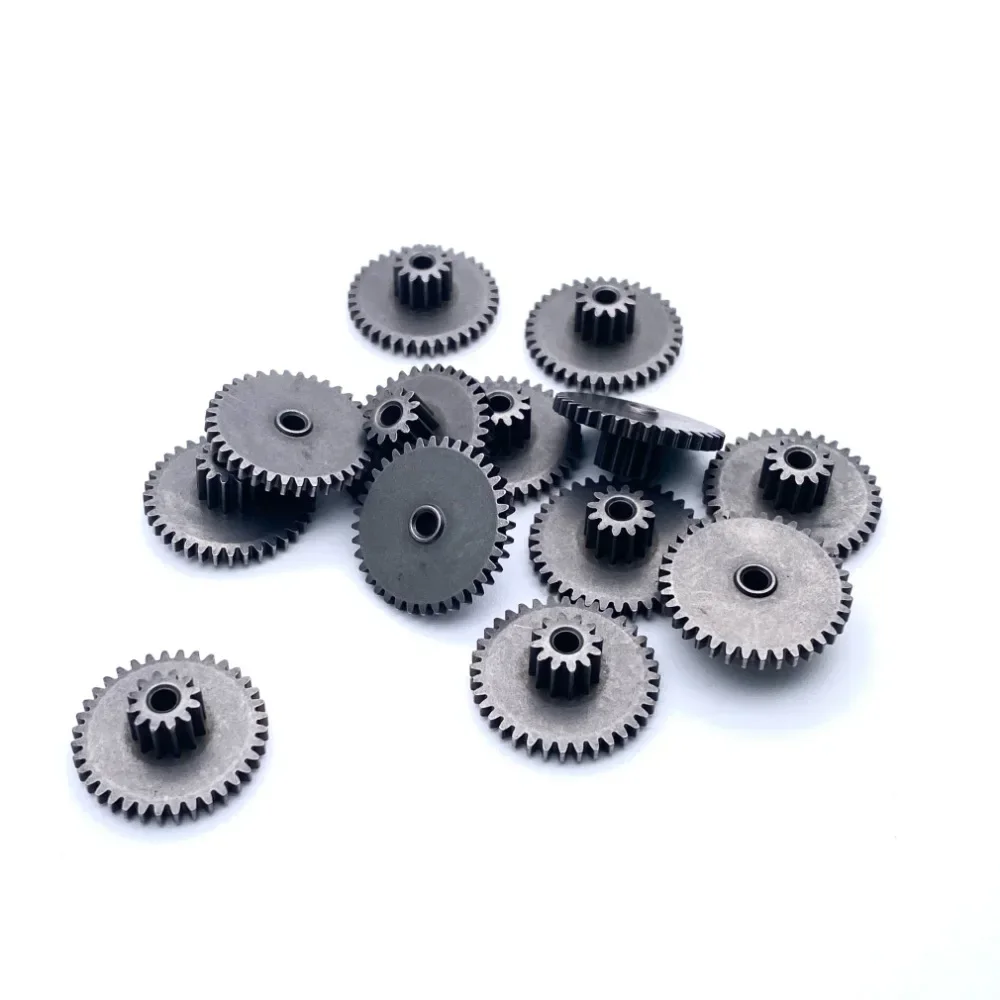 Metal Double Gear 0.5M 12T-36T 15T-30T 2.5mm Free Fit Metal Duplex Gear Wheel Powder Metallurgy DIY MOTOE MODEL