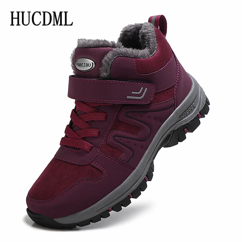 Winter Men Women Boots Suede Warm Snow Outdoor Work Casual Unisex High Top Non-slip Ankle outdoor boots chelsea boots men leather boots business mens boots led boots