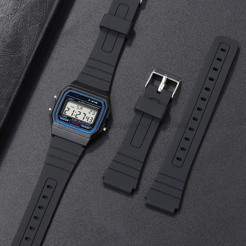 Silicone Watch Strap Bracelet - Versatile Resin Belts in Multiple Sizes (12mm-22mm)