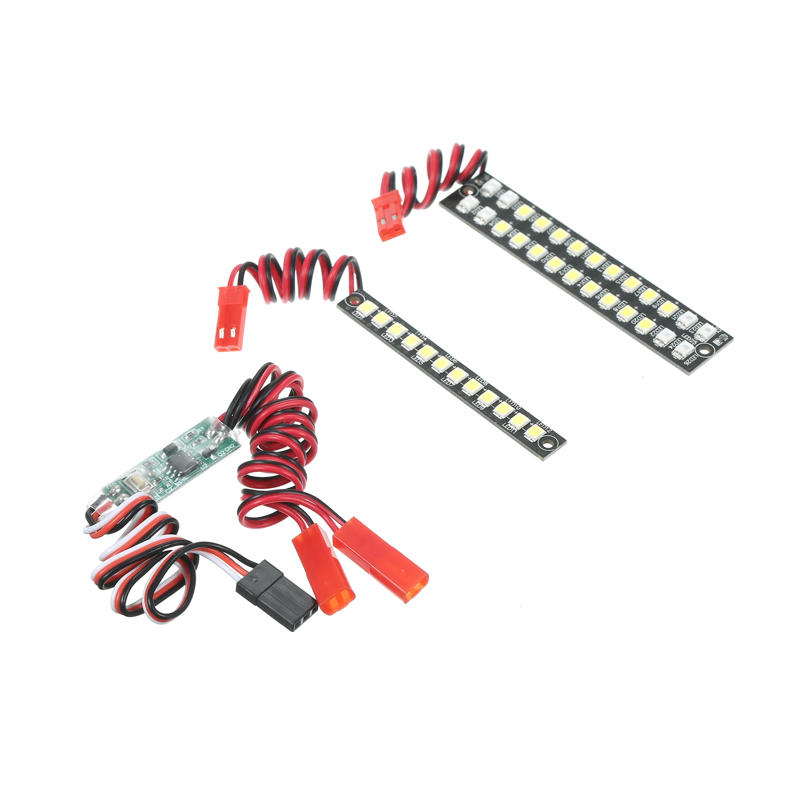 RC Car Lights 3 pcs Front Bumper Lights Rear Bumper Lights Highlight