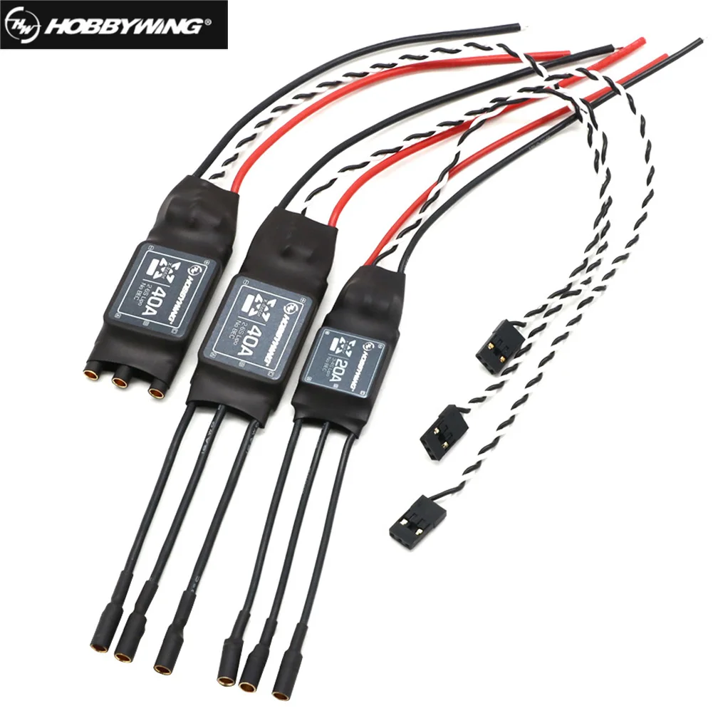 

Hobbywing XRotor Brushless ESC 2-6S 10A 15A 20A 40A SimonK No BEC High Refresh for 4-Axis 6-Axis Multi-Axis Electric Adjustment