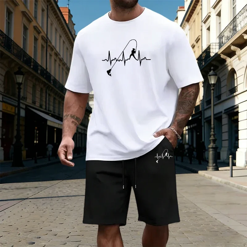 T-shirt pour homme, ensemble de survêtement imprimé, décontracté, col rond, manches courtes, shorts, vêtements de sport de plein air, jogging, vêtements pour homme, vêtements de sport de haute qualité pour l'été 1 T-shirt pour homme, ensemble de survêtement imprimé, décontracté, col rond, manches courtes, shorts, vêtements de sport de plein air, jogging, vêtements pour homme, vêtements de sport de haute qualité pour l'été 1