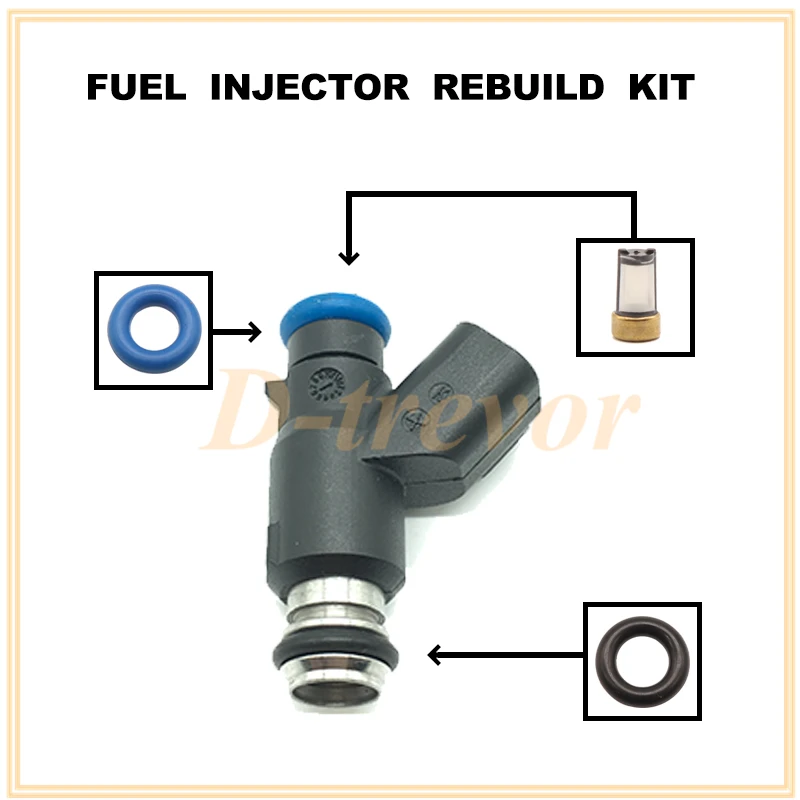 Fuel injector nozzle repair kit for Chevrolet Aveo Aveo5 06-08 Pontiac Wave Wave5 1.6L 96487553