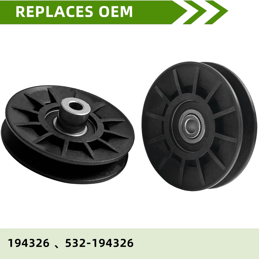 Replacement belt mower pulley For AYP 532194326 for Poulan/H usqvarna/Crafts Man 194326 V-Idler Pulley Replacement
