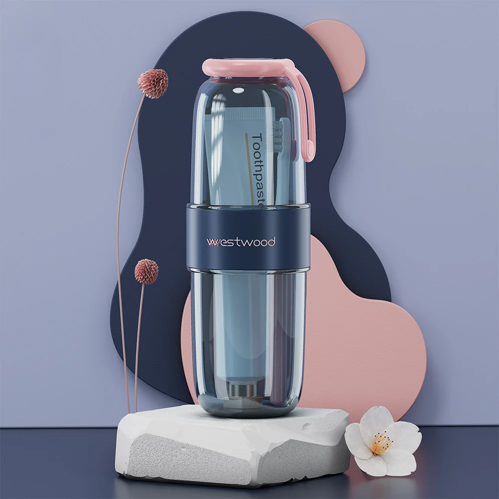 Sealed Luxury Travel Wash Cup Wash Set Toothbrush Cup Portable Mouthwash Cup