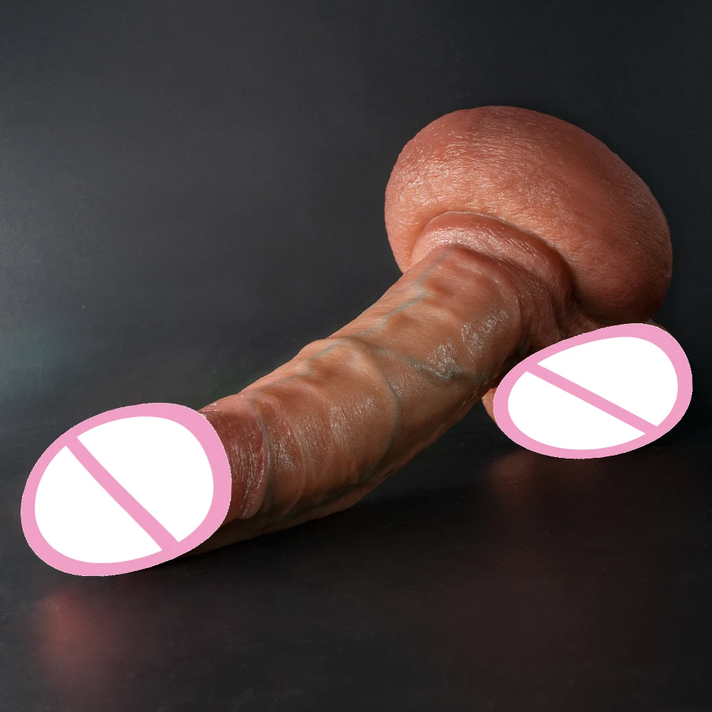 9.4 Inch Realistic Dildo Silicone Dildos Sexy Toys For Woman Men Vagina Anal Massage Silicone Layer Dildo With Suction Cup sex toys