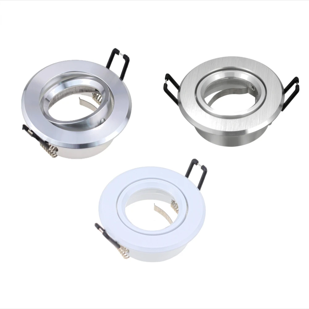 

Корпус круглый встраиваемый регулируемый угол крепления держатель фитинги 2 шт. GU10 MR16 алюминиевая точечная фоторамка наклоненный потолок