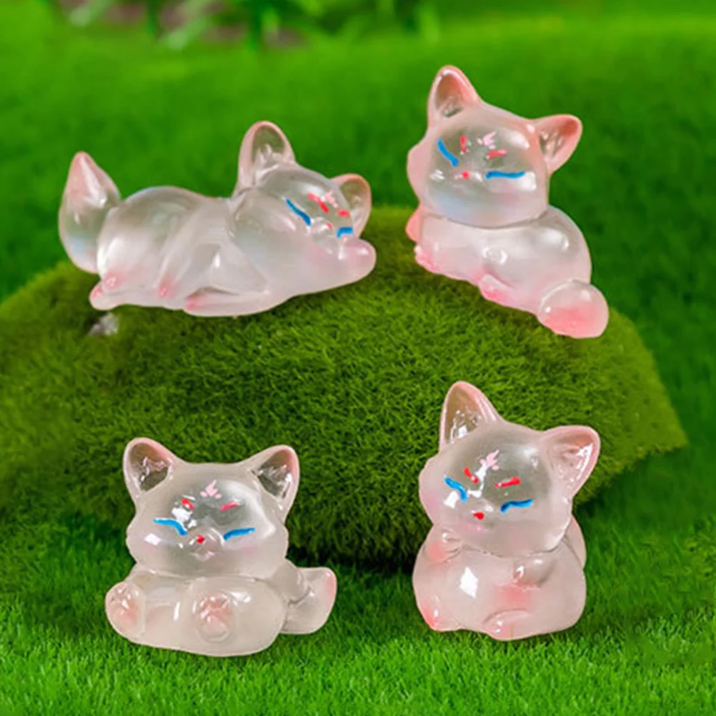 

6 Pcs Bookshelf Decor Micro Landscape Animals Figure Decorate Miniature Toys Figurine Dashboard Statue Farm