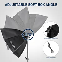 Studio  Softbox Lighting Kit with 85W 2800K-5700K LED Light 2M Light Stand for Studio Photography Photo Video - Image 2
