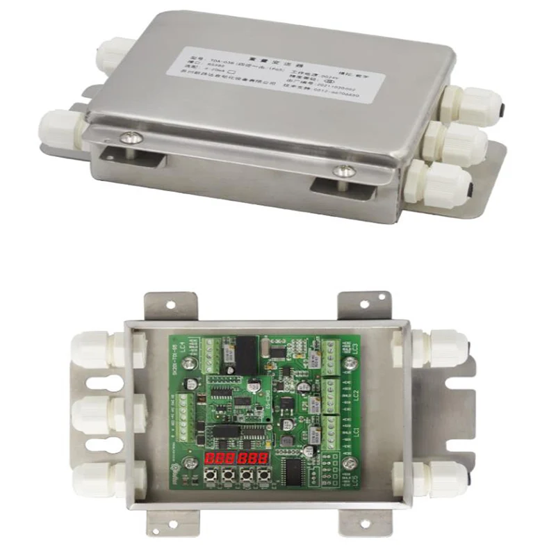 

Tda-03ab Analog Weight Transmitter 4 In 1 Out Signal Amplifier 4-20ma Anti-jamming 0-10
