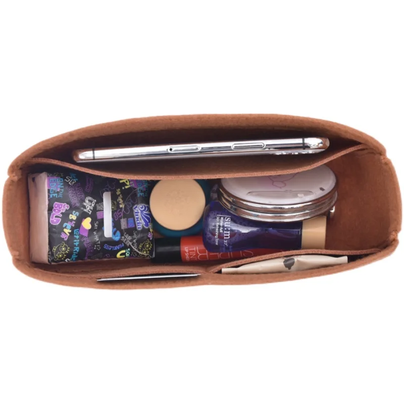 EverToner Fits For CELINE-AVA Armpit Underarm Shoulder Bag Liner Bag Felt Cloth Travel Insert Cosmetic Bag Women Makeup Storage