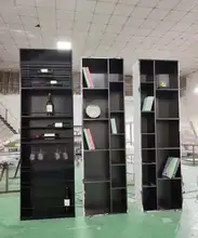  Customized Stainless Steel Panel Cabinet Wine Cabinet Metal Niche Embedded TV Backdrop Wall Cabinet Display Cabinet Bookcase 