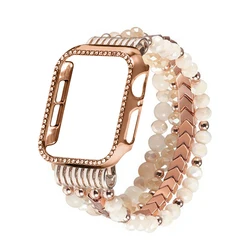 Elegant Jewelry Strap with Diamond-Accented Case for 46mm (Pink)