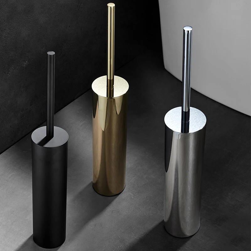 Golden Toilet Brush Holder Wall Mount Stainless Steel Bathroom Cleaning Tools Toilet Brushes For Bathroom Organization WB8708 bathroom accessories,toilet brush holder