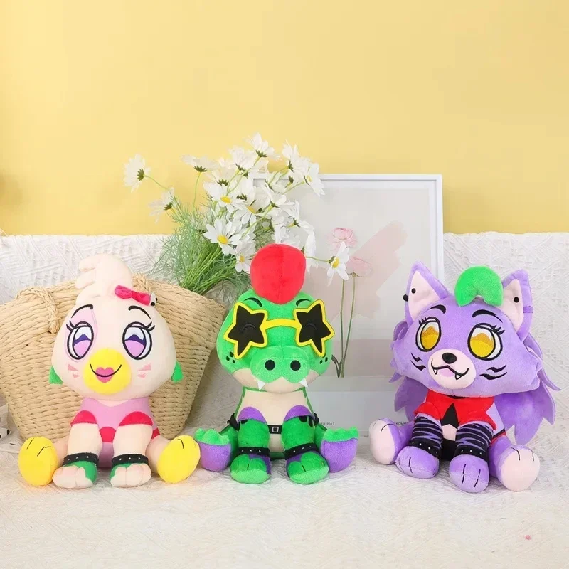 

New FNAF Plush Toys Cute Soft Stuffed Anime Game Crocodile Wolf Chicken Home Decor Dolls For Kid Birthday Christmas Gift